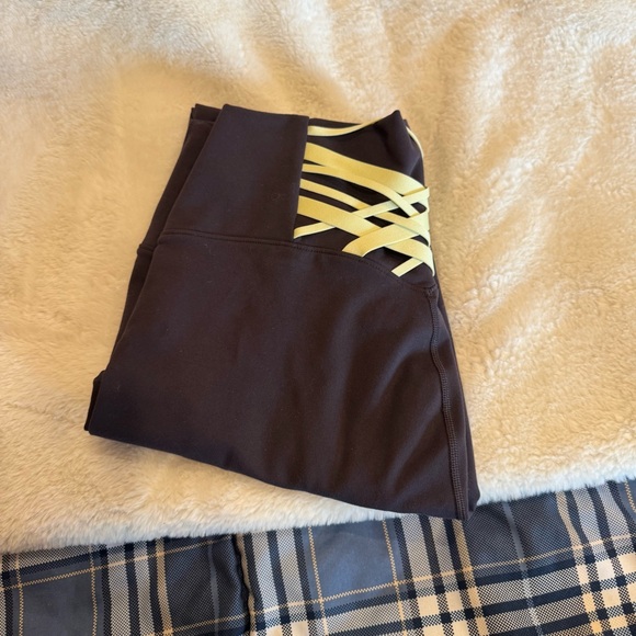 Fabletics Pants - Fabletics Brown and Yellow Leggings